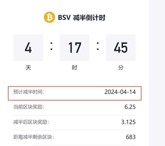 BSV币减半在什么时候？BSV币减半时间介绍